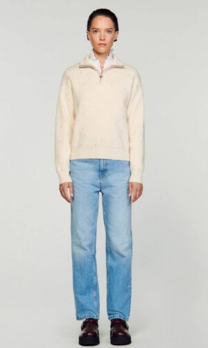 СВИТЕР В СТРАЗЫ SANDRO