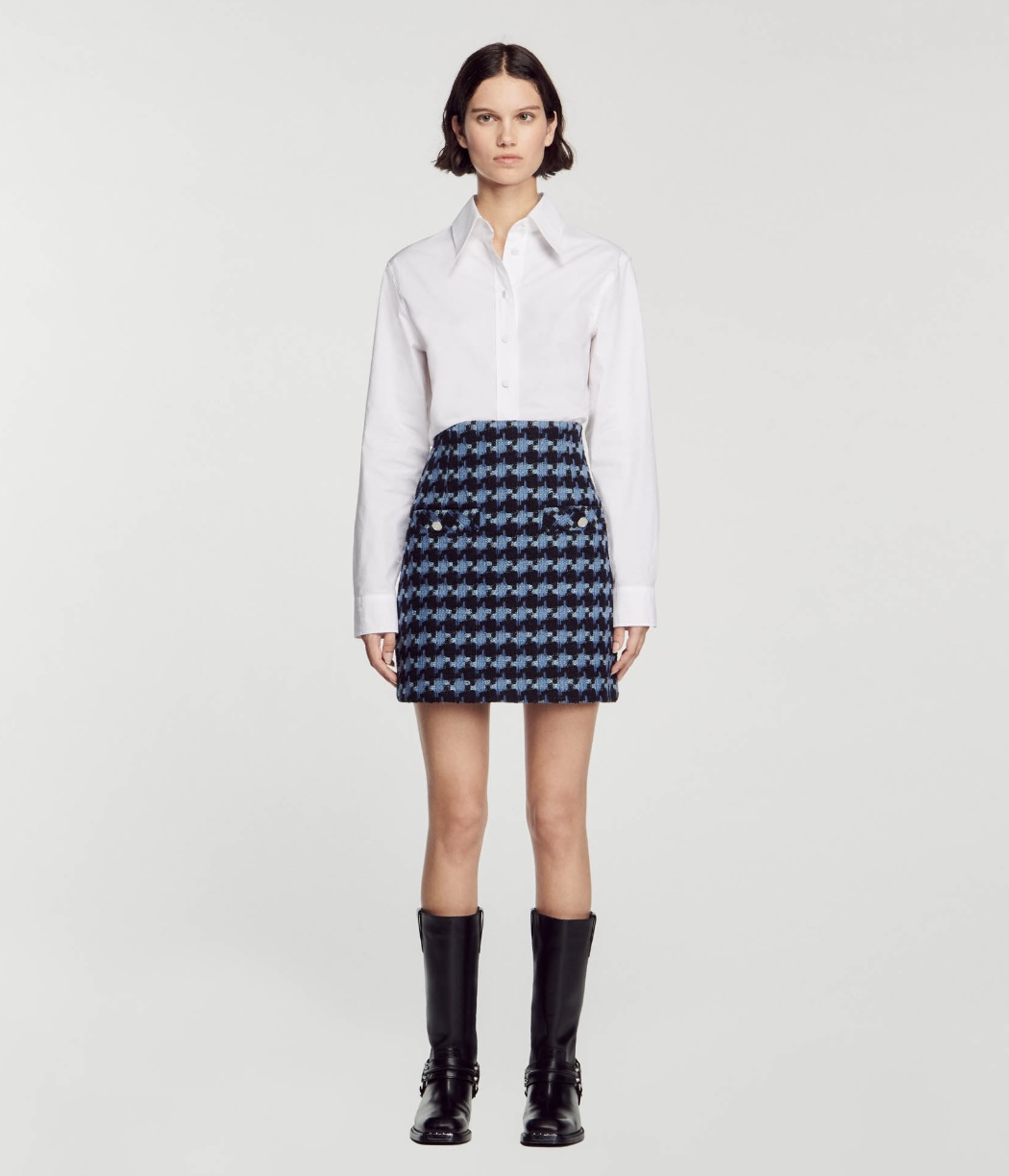 ТВИДОВАЯ ЮБКА SANDRO