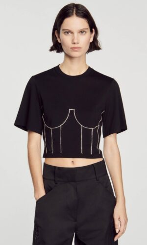 УКОРОЧЕННАЯ ФУТБОЛКА SANDRO
