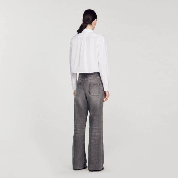 УКОРОЧЕННАЯ РУБАШКА SANDRO — изображение 5