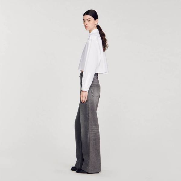 УКОРОЧЕННАЯ РУБАШКА SANDRO — изображение 6