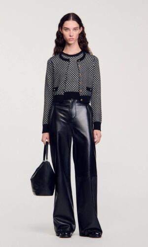 ДВУХЦВЕТНЫЙ КАРДИГАН SANDRO