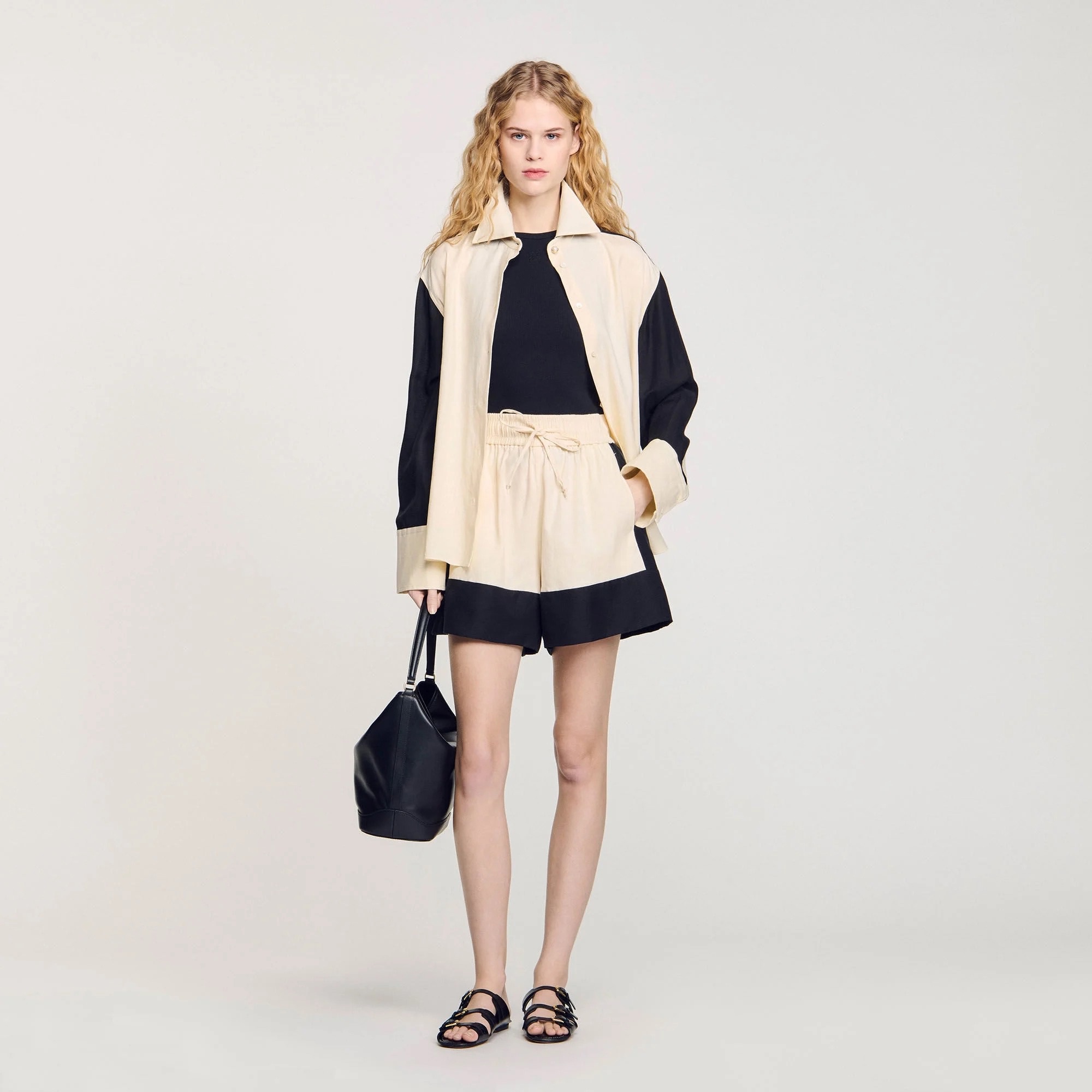 ДВУХЦВЕТНЫЕ ШОРТЫ SANDRO
