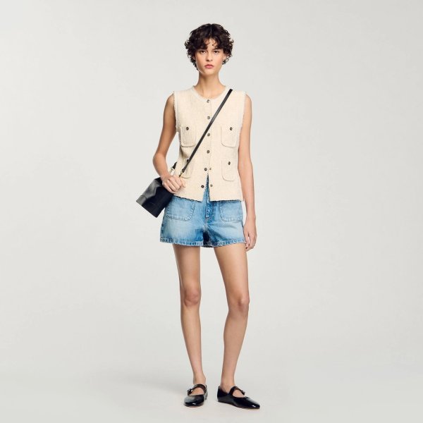 ТВИДОВЫЙ ЖИЛЕТ SANDRO
