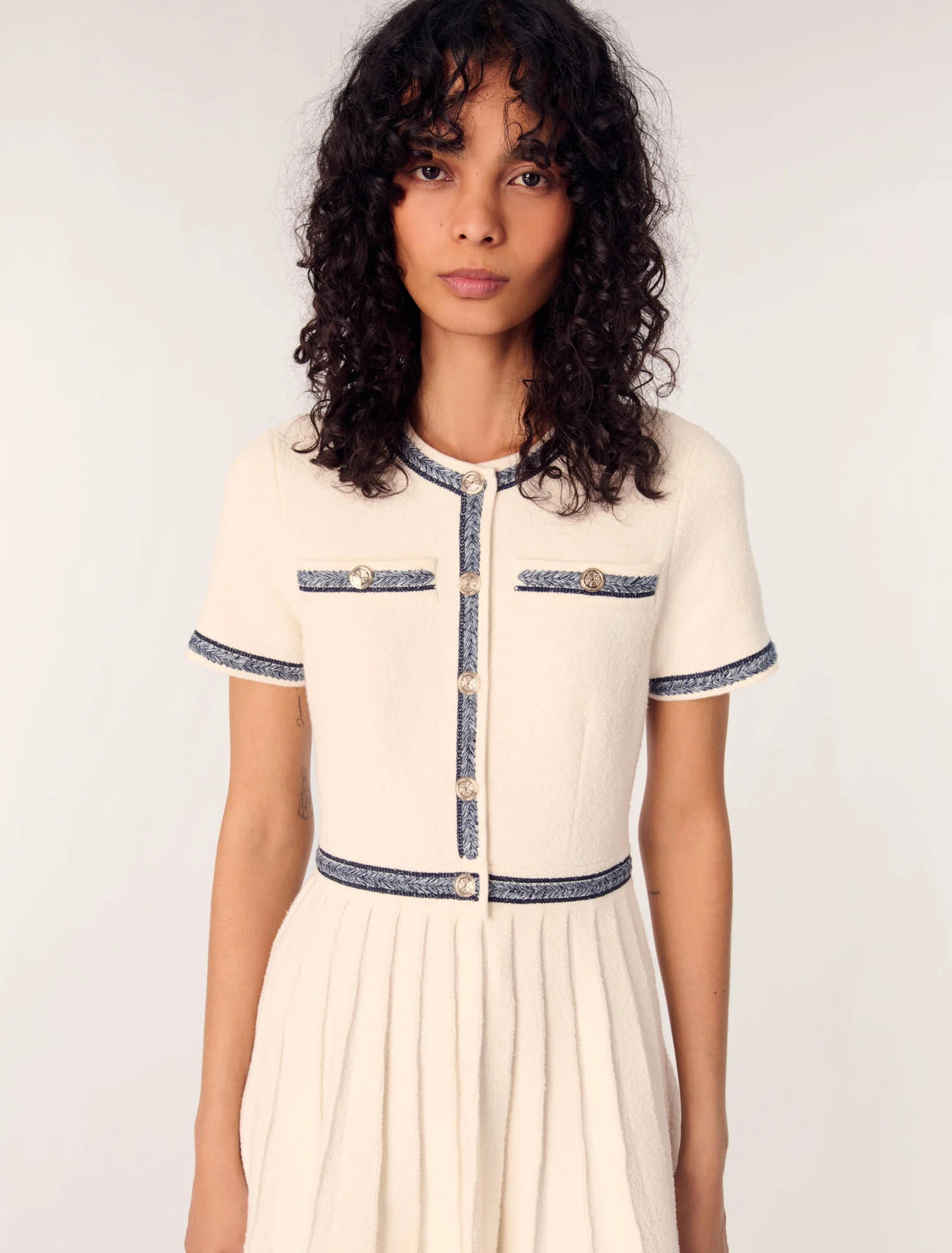ПЛАТЬЕ С ПЛИССИРОВАННОЙ ЮБКОЙ MAJE — изображение 2