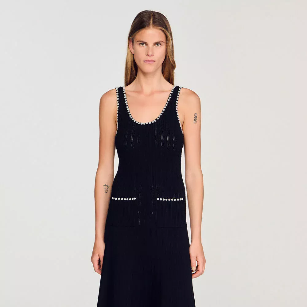 ПЛАТЬЕ НА БРЕТЕЛЯХ SANDRO — изображение 2