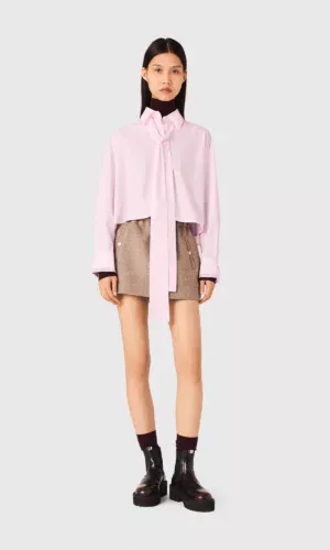 РУБАШКА С БАНТОМ MAJE