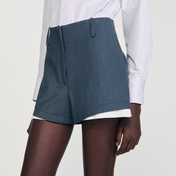 ШОРТЫ В ПОЛОСКУ SANDRO — изображение 2